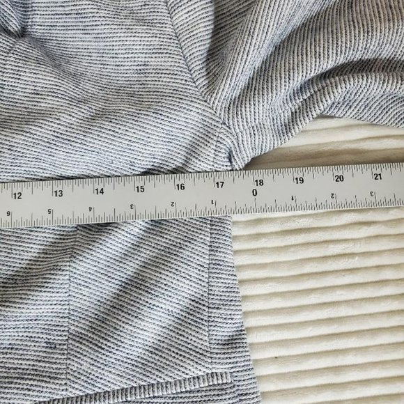 Loft Blazer Womens 4P One Button Closure Lined Blue/White Textured - Picture 6 of 10